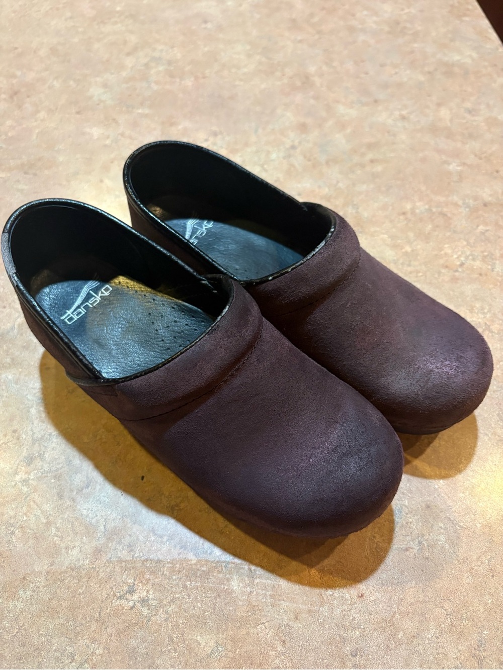 Dansko Women's Burgundy Slip-On Clogs